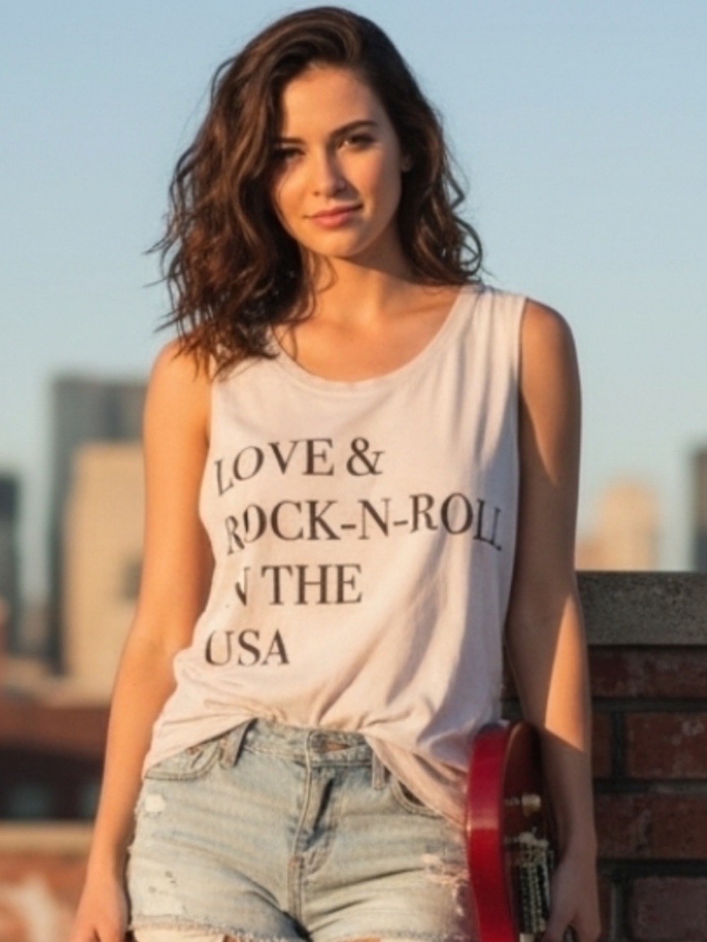 Chaser LA Love Rock N Roll In The USA Tank Top